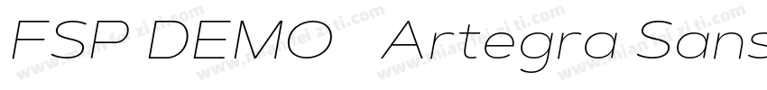 FSP DEMO   Artegra Sans Ex Thin字体转换